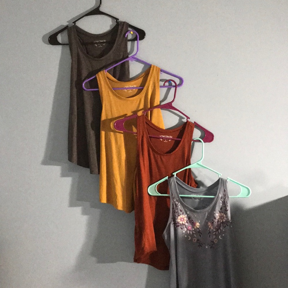 Small Blue/orange/yellow/grey tank bundle
